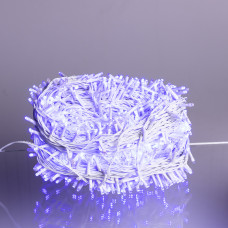 Гірлянда Різдвяна фея вулична 100 м 1000 LED білий провід Синій CF1000L100MWBL