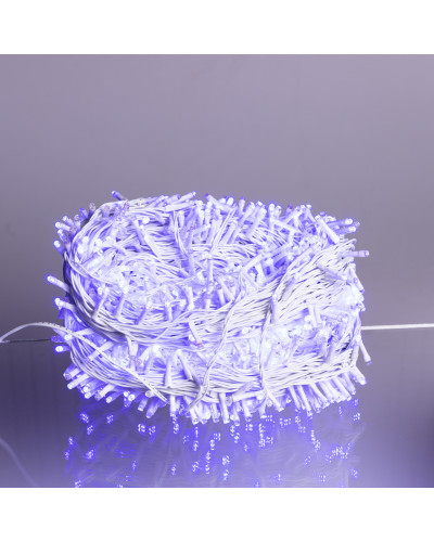 Гірлянда Різдвяна фея вулична 100 м 1000 LED білий провід Синій CF1000L100MWBL