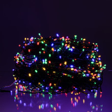 Гірлянда Різдвяна фея вулична 100 (м) 1000 LED чорний провід Мультиколор CF1000L100MBML
