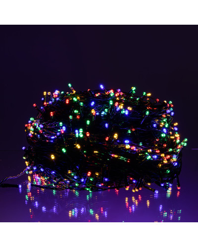 Гірлянда Різдвяна фея вулична 100 (м) 1000 LED чорний провід Мультиколор CF1000L100MBML