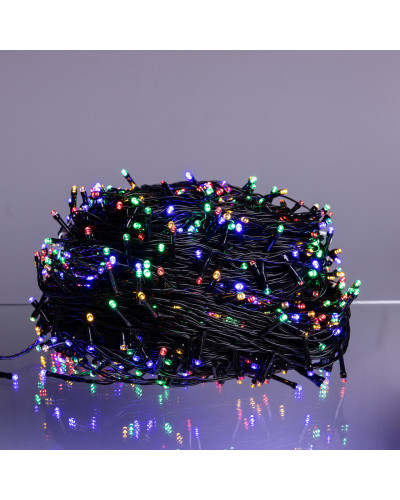 Гірлянда Різдвяна фея вулична 100 (м) 1000 LED чорний провід Мультиколор CF1000L100MBML