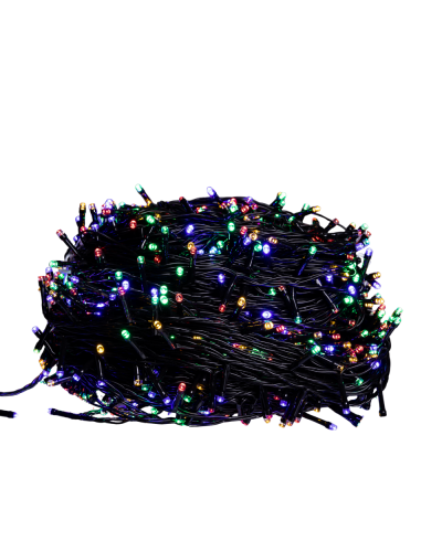 Гірлянда Різдвяна фея вулична 100 (м) 1000 LED чорний провід Мультиколор CF1000L100MBML
