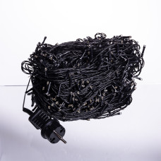 Гірлянда Різдвяна фея вулична 100 (м) 1000 LED чорний провід Жовтий CF1000L100MBY
