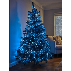 Гірлянда Різдвяна фея вулична 50 м 500 LED білий провід Синій CF500L50MWBL