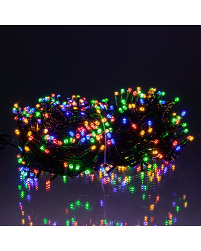 Гірлянда Різдвяна фея вулична 50 (м) 500 LED чорний провід Мультиколор CF500L50MBML