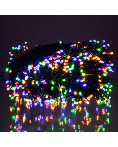 Гірлянда Різдвяна фея вулична 50 (м) 500 LED чорний провід Мультиколор CF500L50MBML