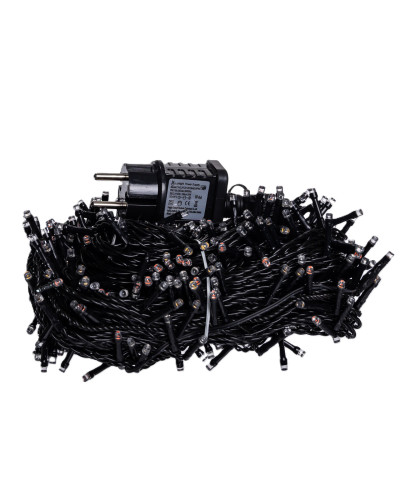 Гірлянда Різдвяна фея вулична 50 (м) 500 LED чорний провід Мультиколор CF500L50MBML