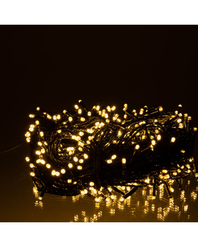 Гірлянда Різдвяна фея вулична 50 (м) 500 LED чорний провід Жовтий CF500L50MBY