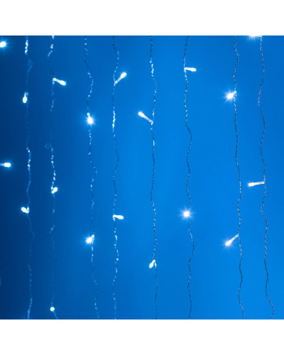 Гірлянда Водоспад 3х2 м 210 LED (480 L) лампочок світлодіодна прозорий дріт 10 ниток 8 режимів Білий Гірлянда Водоспад 3х2 м 210 LED (480 L) лампочок світлодіодна прозорий дріт 10 ниток 8 режимів Білий