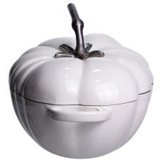 Каструля чавунна емальована Iron Tomato 2,5 л, білий Yiwu HP-FLG-20 BEIGE