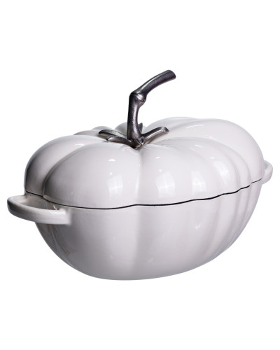 Каструля чавунна емальована Iron Tomato 2,5 л, білий Yiwu HP-FLG-20 BEIGE
