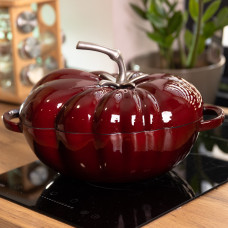 Каструля чавунна емальована Iron Tomato 2,5 л, бургунді Yiwu HP-FLG-20 burgundy