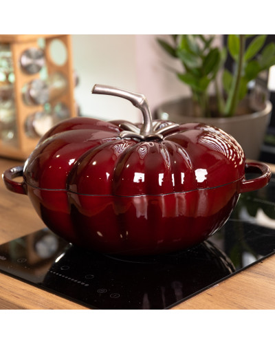 Каструля чавунна емальована Iron Tomato 2,5 л, бургунді Yiwu HP-FLG-20 burgundy