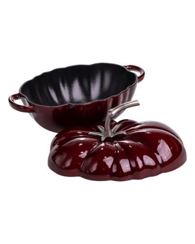 Каструля чавунна емальована Iron Tomato 2,5 л, бургунді Yiwu HP-FLG-20 burgundy