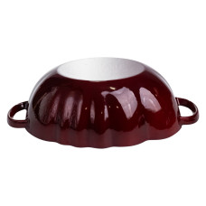 Каструля чавунна емальована Iron Tomato 2,5 л, бургунді Yiwu HP-FLG-20 burgundy