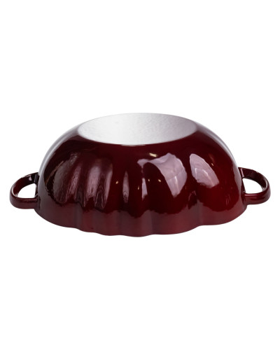 Каструля чавунна емальована Iron Tomato 2,5 л, бургунді Yiwu HP-FLG-20 burgundy