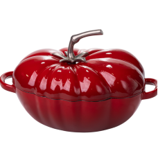 Каструля чавунна емальована Iron Tomato 2,5 л, червоний Yiwu HP-FLG-20 RED
