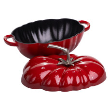 Каструля чавунна емальована Iron Tomato 2,5 л, червоний Yiwu HP-FLG-20 RED