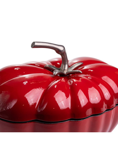 Каструля чавунна емальована Iron Tomato 2,5 л, червоний Yiwu HP-FLG-20 RED