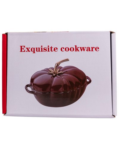 Каструля чавунна емальована Iron Tomato 2,5 л, червоний Yiwu HP-FLG-20 RED