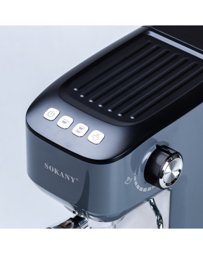 Кавоварка ріжкова Sokany Cofee Maker 1.2л еспресо машина кавоварка для дому