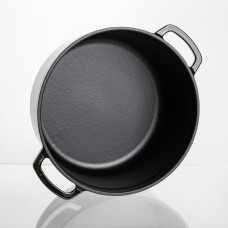 Кокотниця чавунна емальована 4,5 л, малахіт Yiwu HP-FLG-11 green
