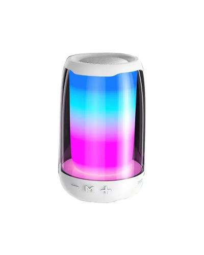 Колонка бездротова портативна Pulse 4 міні з USB і Bluetooth 5 Вт Type-C AUX Micro SD, що світиться Білий