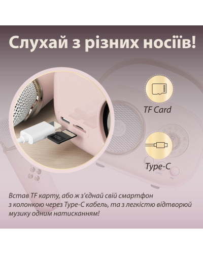Колонка Bluetooth бездротова портативна з мікрофоном потужна колонка з вологозахистом TF card Platinum C-20