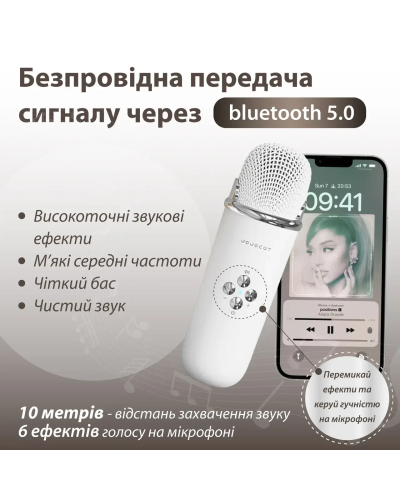 Колонка Bluetooth бездротова портативна з мікрофоном потужна колонка з вологозахистом TF card Platinum C-20 Білий