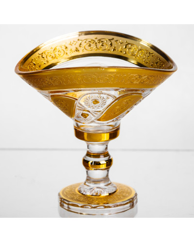 Цукерниця скляна Bogema Gold 15 см Yiwu HP-34-134