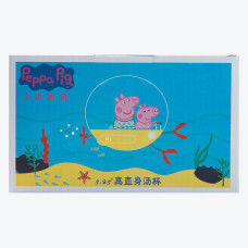 Кружка керамічна з пластиковою кришкою, 770 мл, для супу та локшини Peppa Pig