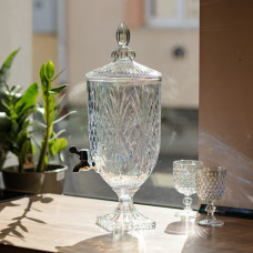 Лимонадниця Classic Crystal 5л із краном HP-19-297 глек диспенсер для напоїв прозорий