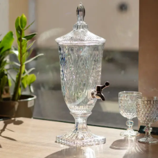 Лимонадниця Crystal Trinity 2 літри з краном для соку мохіто молока напоїв HP-19-301