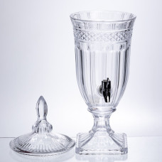 Лимонадниця Topaz Crystal 2 літри з краном HP-19-292 глечик диспенсер для води і напоїв прозорий