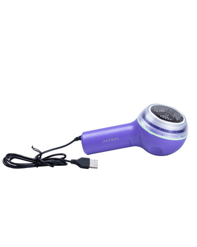 Машинка для стрижки ковтунців електрична Sokany Lint Remover 8 Вт тример для чищення одягу ручний Фіолетовий