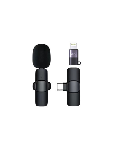 Мікрофон петличний бездротовий K9 2в1 для Iphone та Android Lightning та Type-C