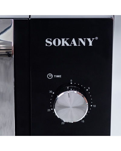 Мікрохвильова піч електрична настільна Sokany 1400 Вт 30 л з таймером для дому.
