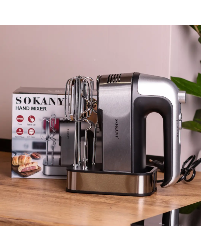 Міксер ручний Sokany 350 Вт 5 швидкостей   2 насадки SK-6627