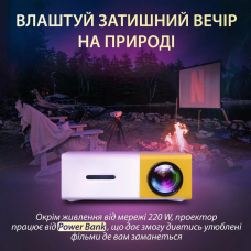 Міні проектор led портативний projector домашній відеопроектор full hd для офісу, школи мультимедійний
