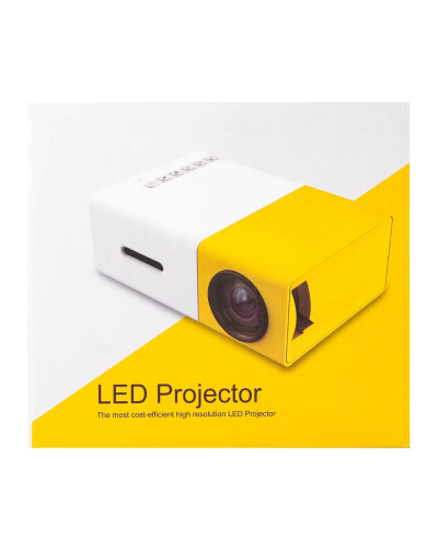 Міні проектор led портативний projector домашній відеопроектор full hd для офісу, школи мультимедійний