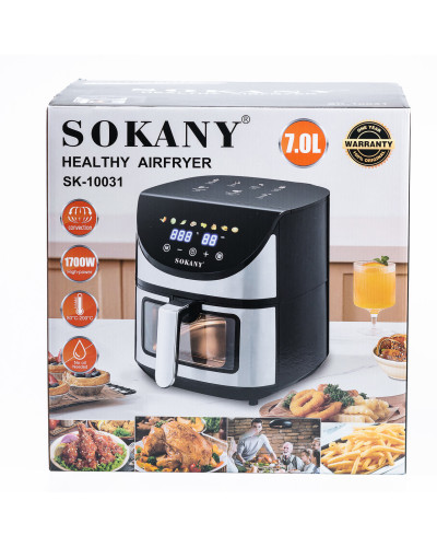 Аерогриль-фритюрниця Sokany на 7 літрів 1800 Вт SK-10031