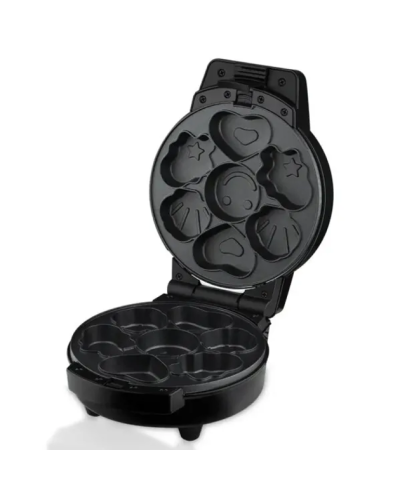 Мультипекар Sokany SK-08105 5 в 1 600 Вт з антипригарними панелями: для вафель, коржів, пончиків, горішків, фігурного печива