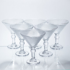 Набір келихів для мартіні Martini Glass 6 штук по 215 мл коктейльні HP-17-56