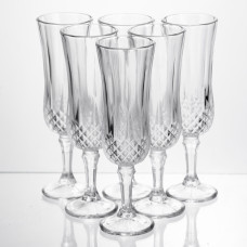 Набір келихів для шампанського Vintage Crystal 6 штук по 160 мл Yiwu HP-34-72
