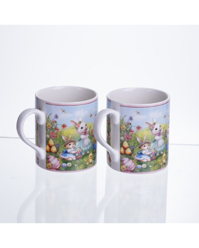Набір чашок порцелянових Rabbit Family  220 мл 2шт HP-7323-8