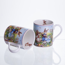 Набір чашок порцелянових Rabbit Family  220 мл 2шт HP-7323-8