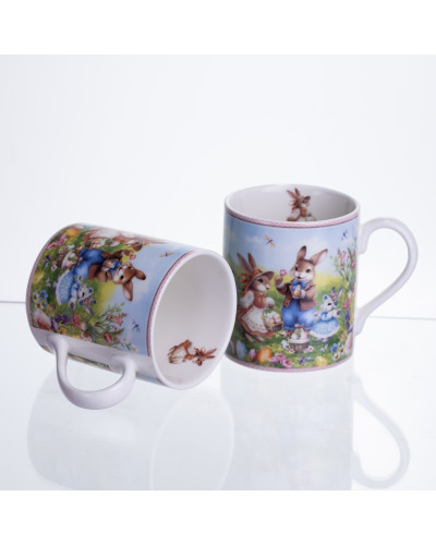 Набір чашок порцелянових Rabbit Family  220 мл 2шт HP-7323-8