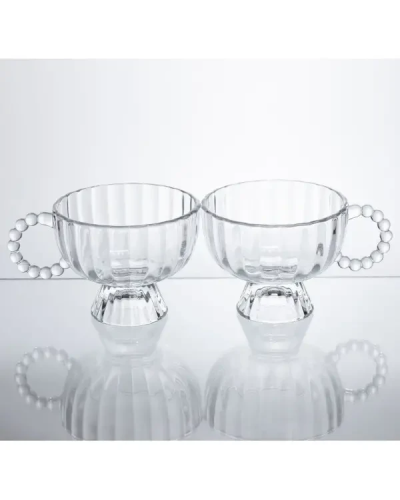 Набір креманок на ніжці Sundae Dish 2 штуки по 300 мл з ручкою HP-17-14