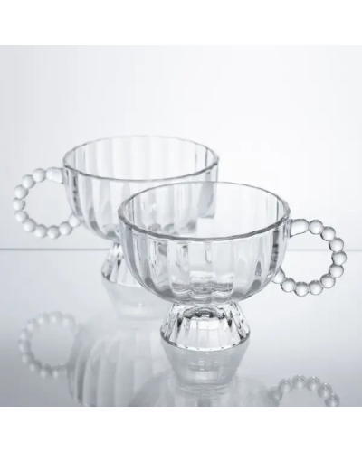 Набір креманок на ніжці Sundae Dish 2 штуки по 300 мл з ручкою HP-17-14