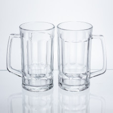 Набір кухлів для пива Beer Stein скляних 2 штуки по 530 мл HP-17-60